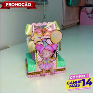 Arquivo Digital Porta Tubo Lata Circo Rosa