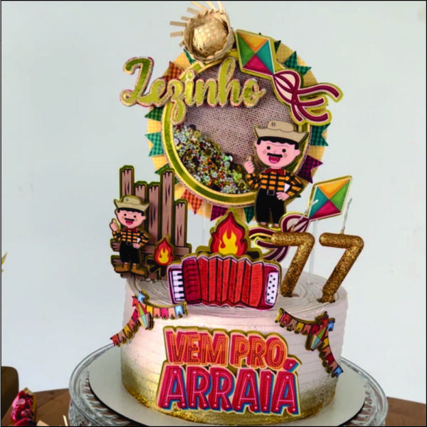 Arquivo Digital Topo de Bolo Festa Junina Menino