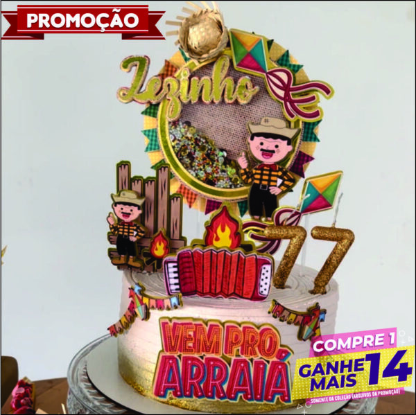 Arquivo Digital Topo de Bolo Festa Junina Menino